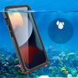 Husă impermeabilă IP68 pentru iPhone 15 Pro, negru