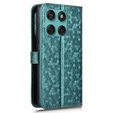 Husa cu clapetă pentru Motorola Edge 60 / 60 Fusion, Wallet Rhombus, verde