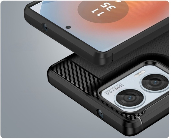 Huse pentru Motorola Edge 50 Fusion 5G, Carbon, negru