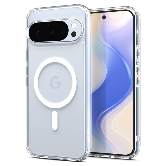 Carcasă Spigen Ultra Hybrid MagSafe pentru Google Pixel 10 Pro XL, transparentă/albă