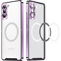 Huse pentru Samsung Galaxy S21 FE 5G, CamShield MagSafe, transparent / violet