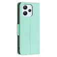 Cu clapetă pentru Xiaomi Redmi 12 4G, Wallet Litchi Magnet, verde