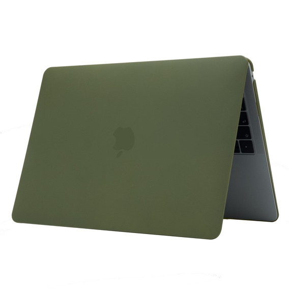 Husă pentru MacBook Air 13 A2337 M1 A2179 A1932, HardShell, verde