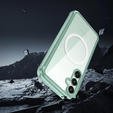 Carcasă pentru Samsung Galaxy S23 FE, Shockproof, cu folie pentru ecran, pentru MagSafe, verde