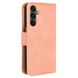 Cu clapetă pentru Samsung Galaxy M35, Card Slot, roz