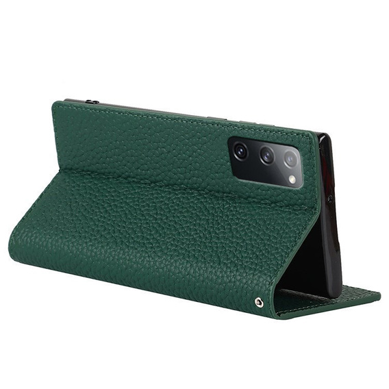 Husă din piele pentru Samsung Galaxy S20 FE, ERBORD Grain Leather, verde