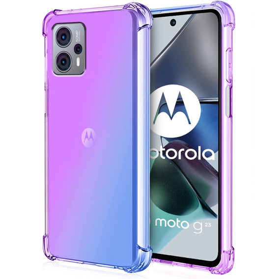 Husa pentru Motorola Moto G23 / G13 4G, Gradient Dropproof, Violet / albastru