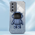 Husa pentru Samsung Galaxy A55 5G, Glitter Astronaut, albastru