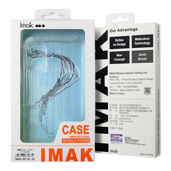 IMAK Huse pentru Oppo Reno 12 5G, Stripe Dropproof, transparentă