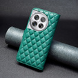 Cu clapetă pentru OnePlus 12 5G, Wallet, BINFEN COLOR, verde