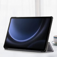 Husă pentru Samsung Galaxy Tab S9 FE+ Plus, Smartcase cu spațiu pentru stylus, gri