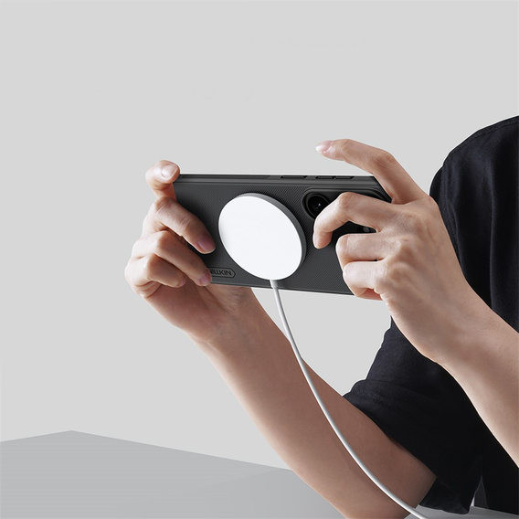 Husă NILLKIN Frosted Shield Pro MagSafe pentru Samsung Galaxy S26, negru