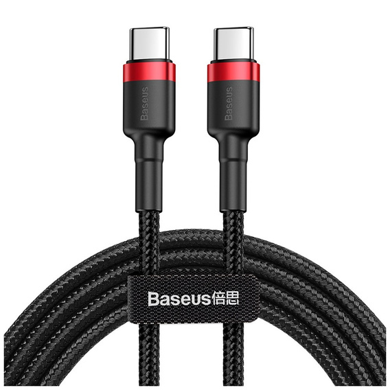 Cablu Baseus Cafule PD USB-C la USB-C, 60 W, 1,0 m, pentru dispozitive cu port USB-C