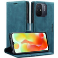 Husă pentru Xiaomi Redmi 12C, ERBORD Vintage, portofel cu clapetă, albastru