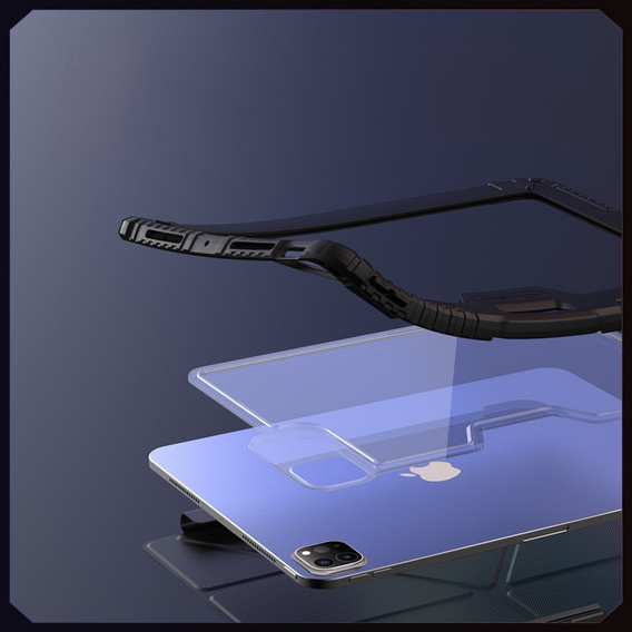 Husă Nillkin pentru iPad Pro 11 2024, cu spațiu pentru stylus, negru