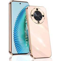 Husă pentru Honor Magic 6 Lite 5G, Glamour CamShield, roz rose gold