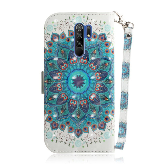Cu clapetă pentru Xiaomi Redmi 9, Wallet, Mandala Flower