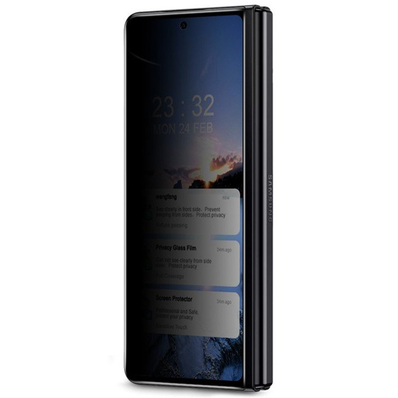 IMAK Privacy Tempered Glass pentru Samsung Galaxy Z Fold4 5G - Black