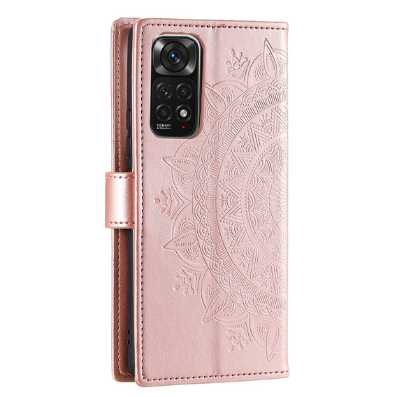 Cu clapetă pentru Xiaomi Redmi Note 11/11S, Mandala, roz