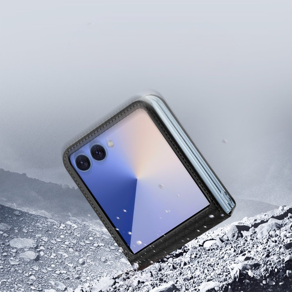 Husă Dux Ducis pentru Samsung Galaxy Z Flip7 5G, Bril, negru