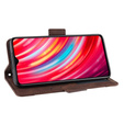 Cu clapetă pentru Xiaomi Redmi Note 8 Pro, Card Slot, maro