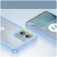 Huse pentru Motorola Moto G53 5G, Fusion Hybrid, transparent / albastru