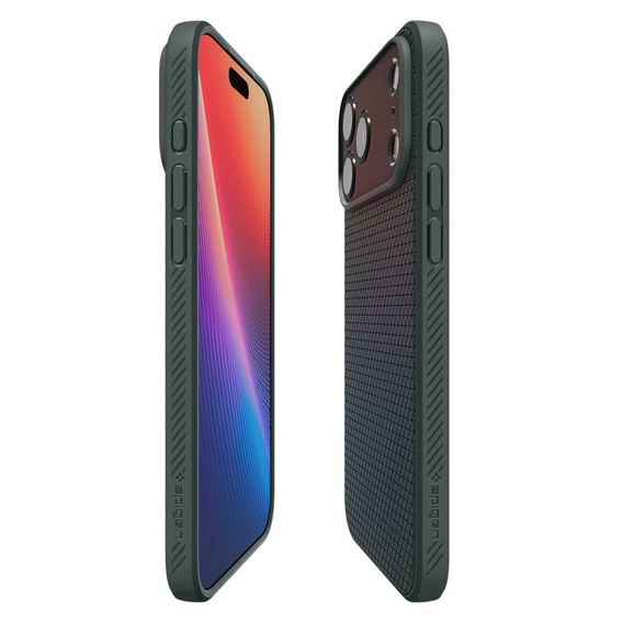 Carcasă Spigen Liquid Air pentru iPhone 17 Pro, Abyss Green