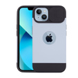 Husă ERBORD MagSafe Cam Slider, albastră + sticlă pentru ecran pentru iPhone 13 / iPhone 14