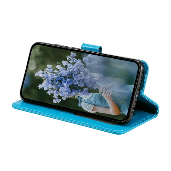 Cu clapetă pentru Xiaomi Redmi Note 13 Pro 4G / Xiaomi Redmi Note 14S / Xiaomi Poco M6 Pro 4G, Mandala, albastru