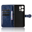 Husă cu clapetă pentru Oppo Reno 14, Wallet Rhombus, albastru