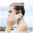 Husa pentru Samsung Galaxy S23 FE, Leather Flower Card Slot, roz