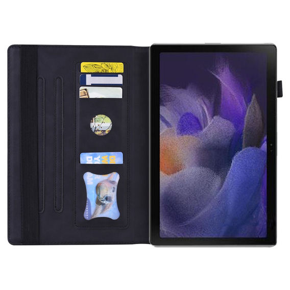 Husă pentru Samsung Galaxy Tab A9+, Classic, cu spațiu pentru stylus, negru
