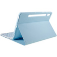 Carcasă + tastatură Samsung Galaxy Tab S7 T870/T875 / S8, Pen Slot, albastru