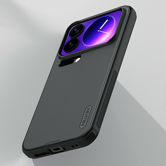 Husă NILLKIN Frosted Shield Pro MagSafe pentru Xiaomi 17 Pro Max, negru