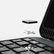 Carcasă + tastatură iPad 7/8/9 10.2 2019 / 2020 / 2021, NILLKIN Bumper Pen Slot, negru