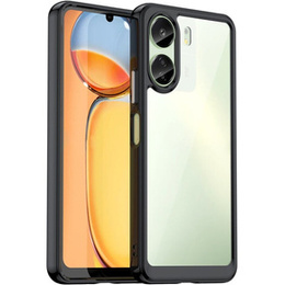 Huse pentru Xiaomi Redmi 13C / Poco C65, Fusion Hybrid, transparent / negru