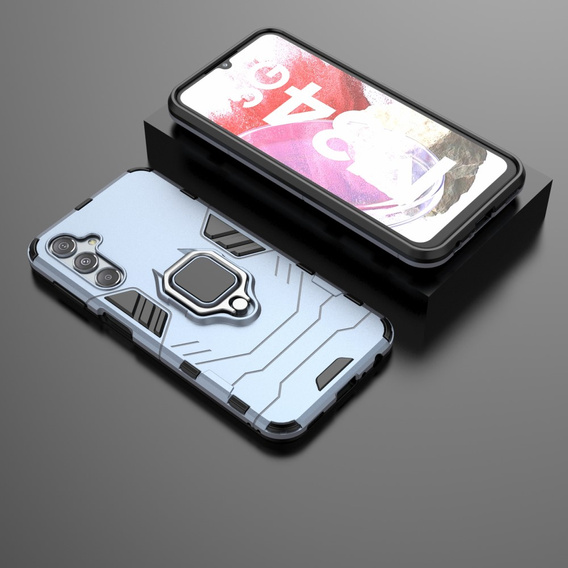 Huse pentru Samsung Galaxy M34, Kickstand Ring, albastru