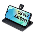 Cu clapetă pentru Samsung Galaxy A16, Wallet Zipper Pocket, negru