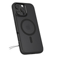 Carcasă MagSafe Spigen pentru iPhone 16 Pro Max, Ultra Hybrid, transparent / negru + 9H Tempered Glass