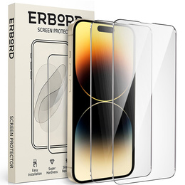 2x sticlă călită ERBORD 9H Hard Glass pe ecran pentru iPhone 14 Pro