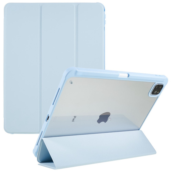 Husă pentru iPad Pro 12.9" 2022/2021/2020 (6/5/4 gen.), Smartcase Hybrid, cu spațiu pentru stylus, albastru