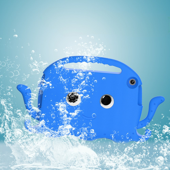 Husă pentru copii pentru Lenovo Tab M10 10.1 Gen 3, cu mâner, caracatiță, albastru