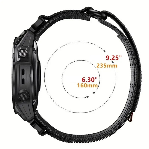 Curea de nylon Quickfit pentru Garmin Fenix 5/6/6 PRO/7 Forerunner 965/955/945