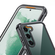 Carcasă pentru Samsung Galaxy S23, Shockproof, cu folie, negru
