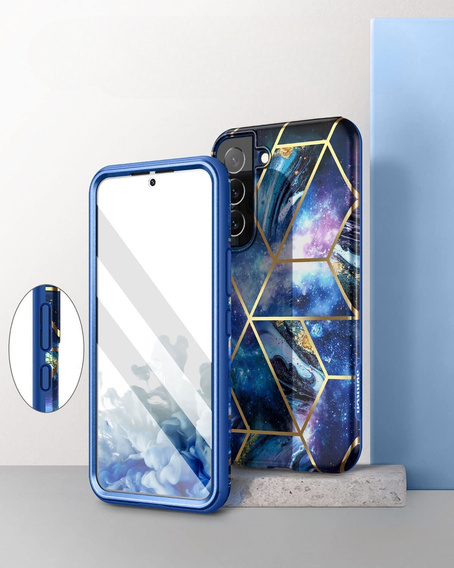 Huse pentru Samsung Galaxy S22, Suritch Full Body Cosmos, albastru