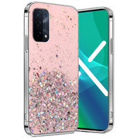 Huse pentru Oppo A54 5G/A74 5G/A93 5G, Glittery, roz