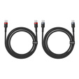 Baseus Cafule USB-C la USB-C 100W cablu 1m - set de 2 bucăți