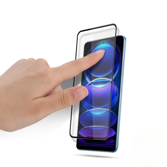 Mocolo Full Glue sticlă călită pentru Xiaomi Poco X5 Pro 5G, cadru negru