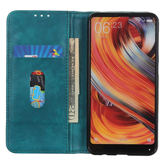 Husa cu clapetă pentru Xiaomi 15 Ultra, Split Leather, verde
