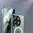 Carcasă de protecție pentru camera foto pentru OnePlus 12 5G, CamShield MagSafe, transparent / verde